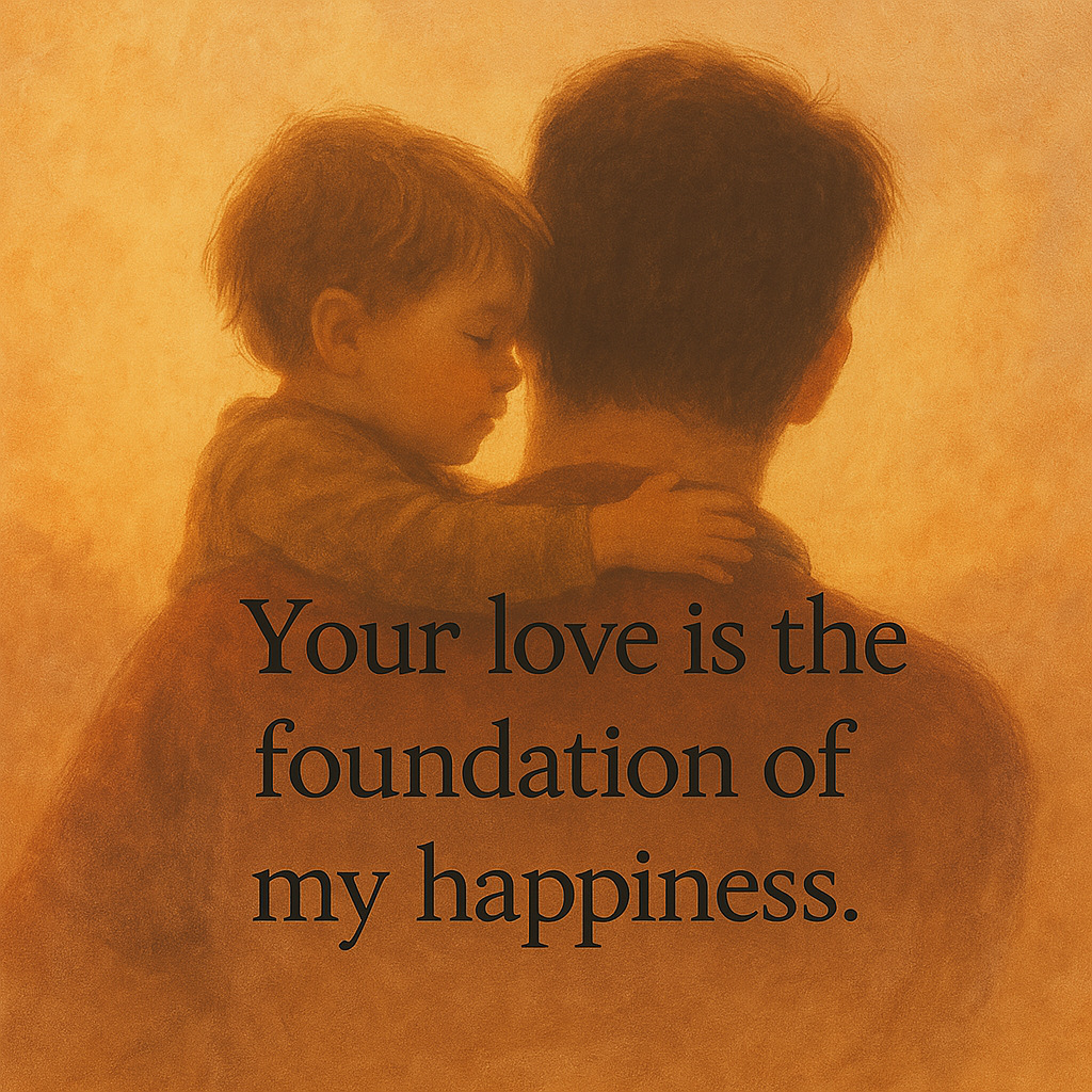 Your love is the foundation of my happiness - caption for instagram
