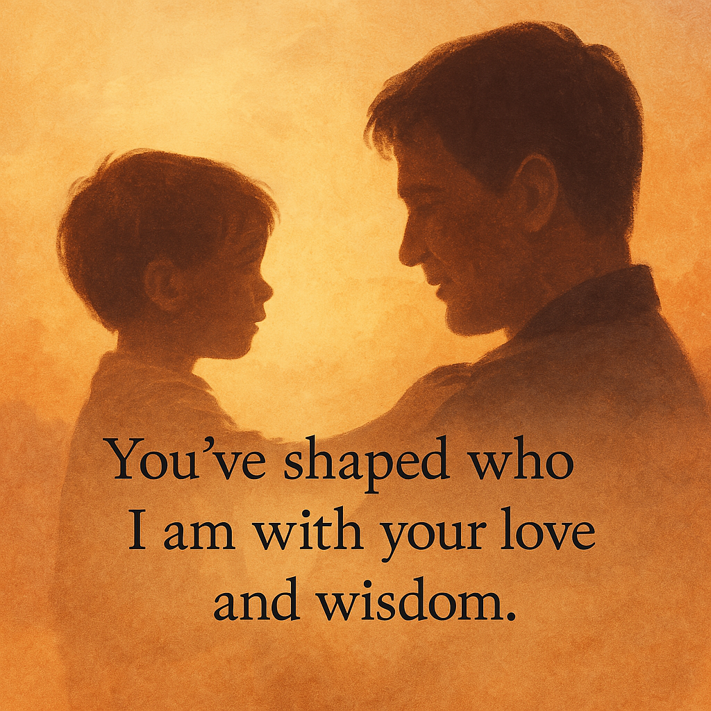 You've shaped who I am with your love and wisdom - caption for instagram