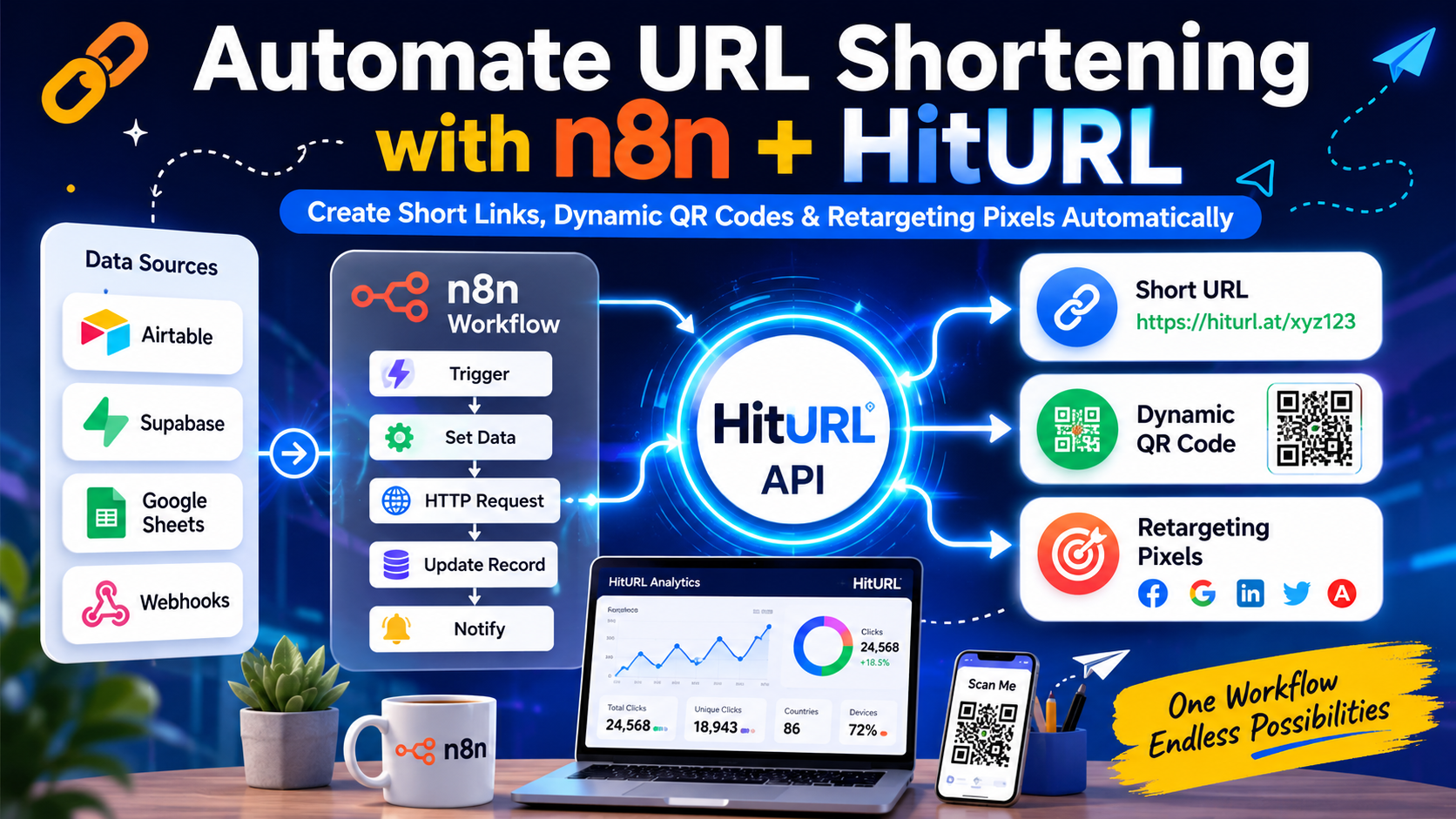 How to Programmatically Shorten URLs and Generate QR Codes in n8n