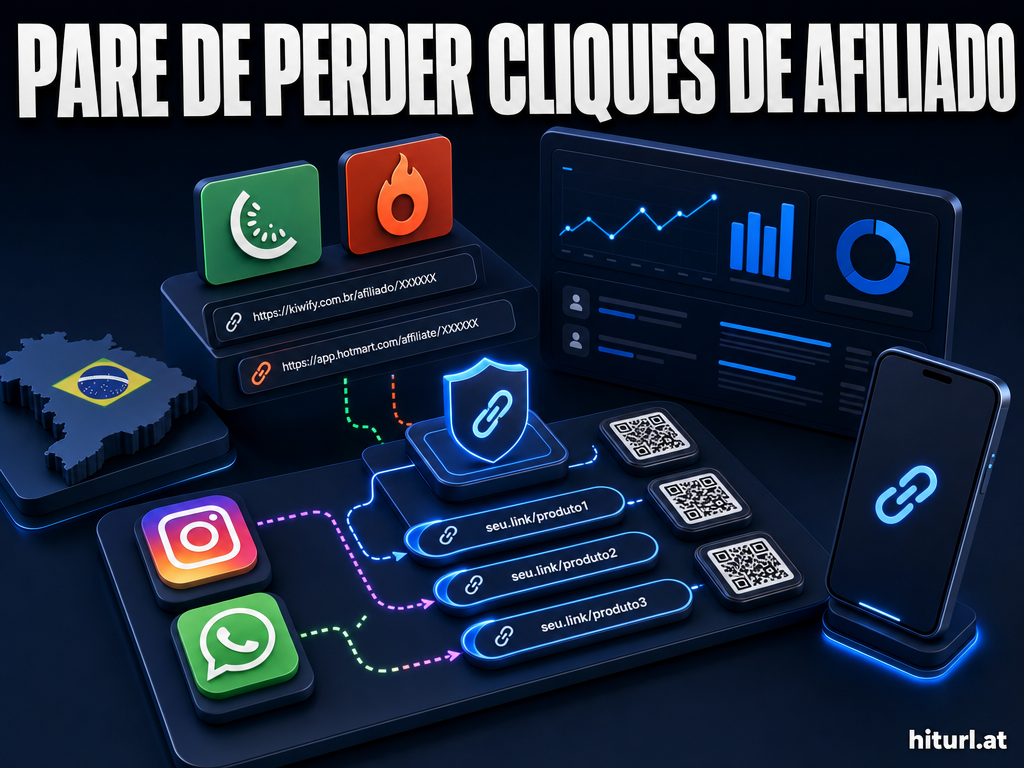 Como camuflar link de afiliado da Kiwify e Hotmart no WhatsApp e Instagram
