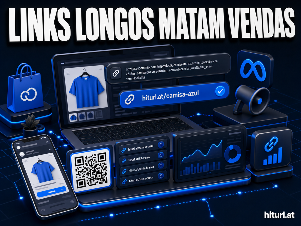 Como encurtar links de loja Nuvemshop para campanhas de tráfego pago no Meta