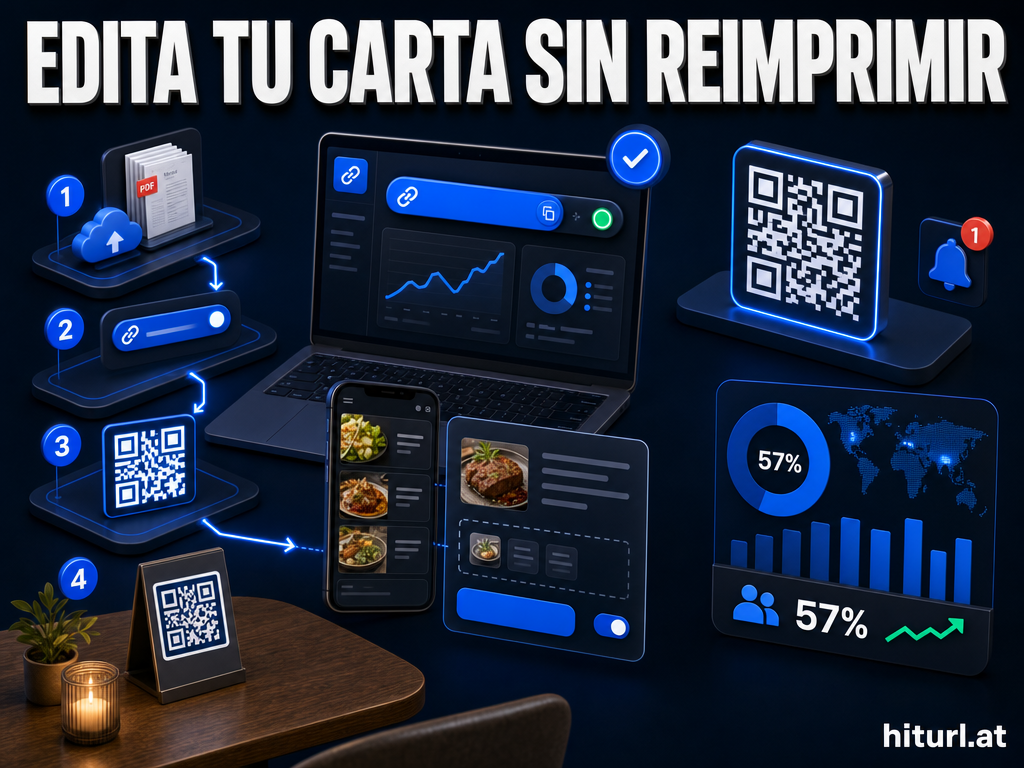 Cómo crear un QR dinámico para menú de restaurante gratis y editable