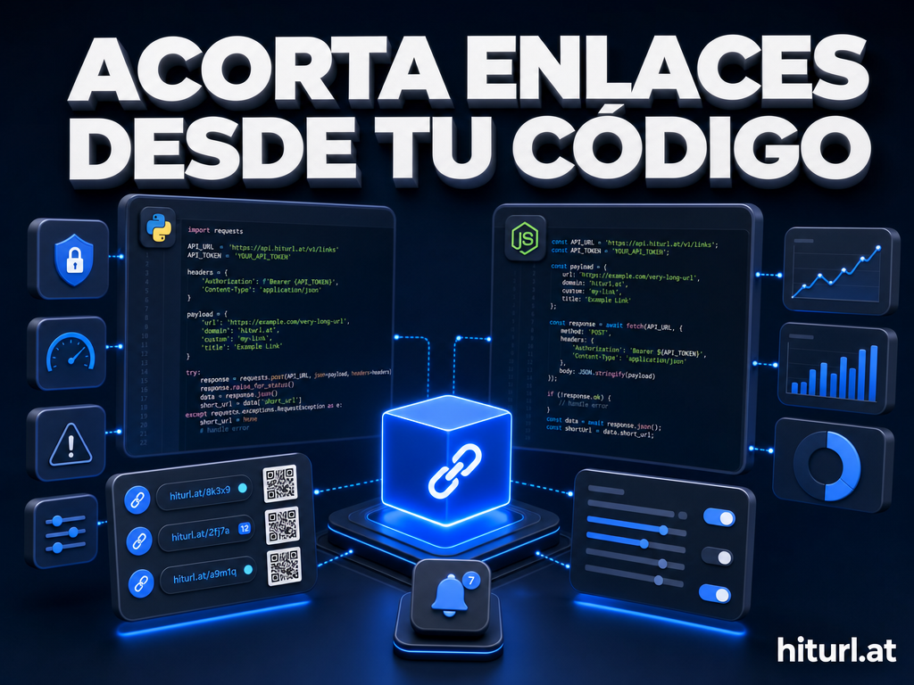 Cómo integrar la API de un acortador de URL en Python y Node.js (Guía Developer)