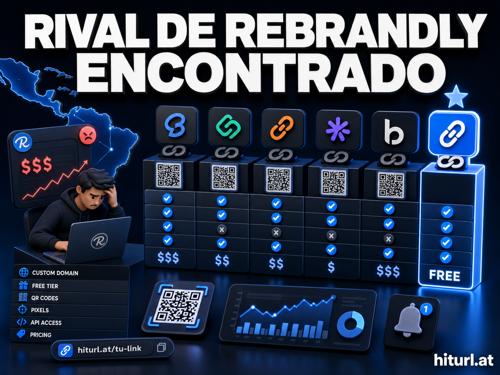 Las 6 mejores alternativas a Rebrandly para dominios personalizados (2026)