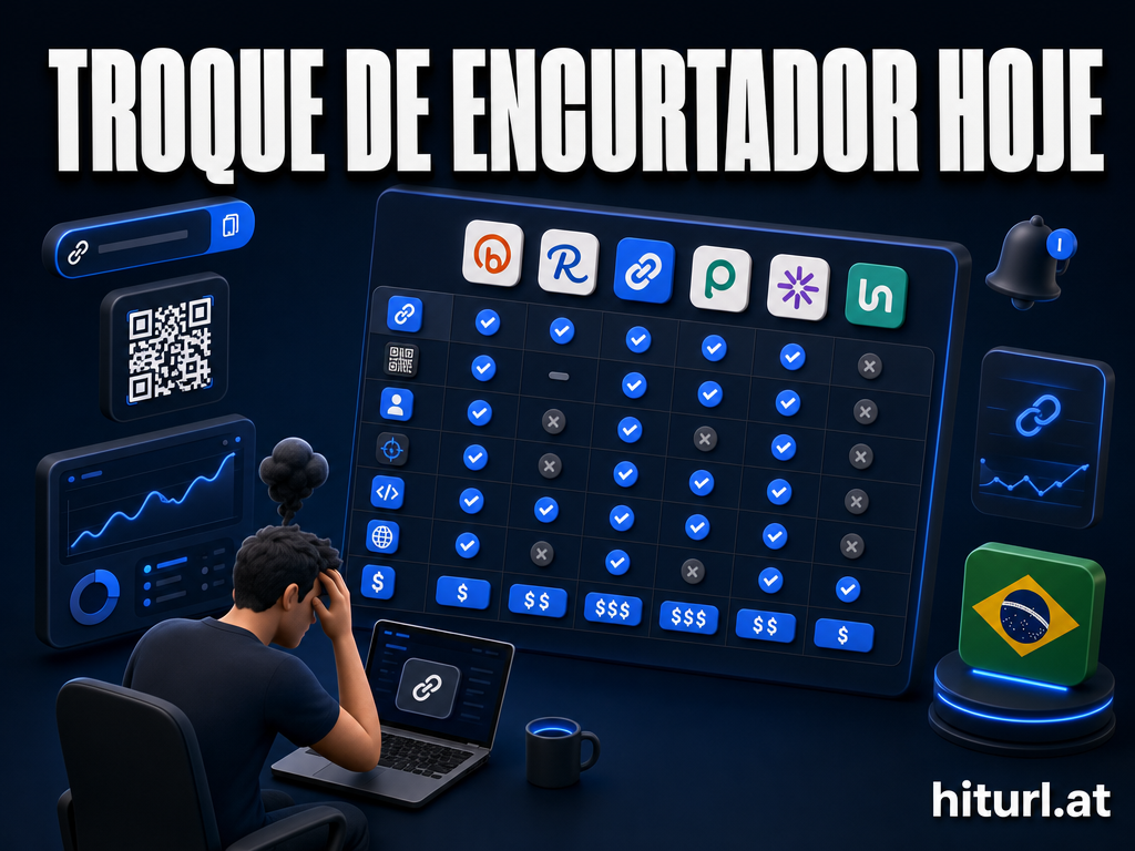 Melhores alternativas ao Bitly e Rebrandly no Brasil em 2026 (Gratuitas e Pagas)