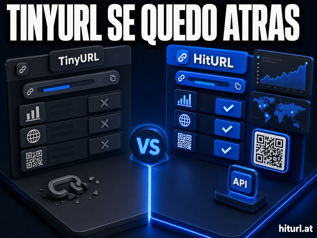 TinyURL vs HitURL: Comparativa completa de acortadores de links gratis